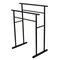 Kingston Brass Pedestal Steel Construction Towel Rack, Matte Black SCC8240 - alternate 1